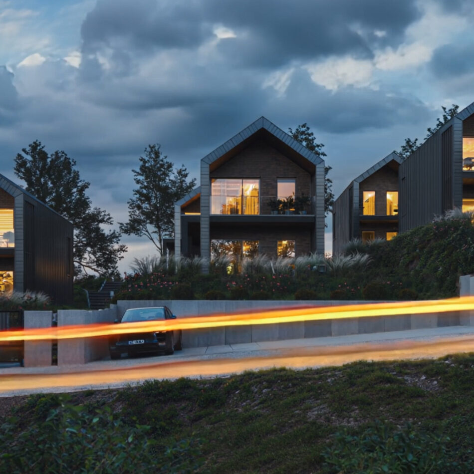 Real estate - Mazury Poland -night